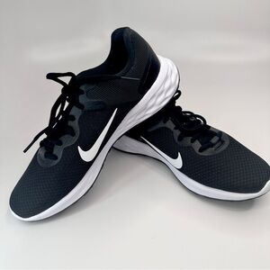 Nike Revolution Black and White Athletic Sneakers